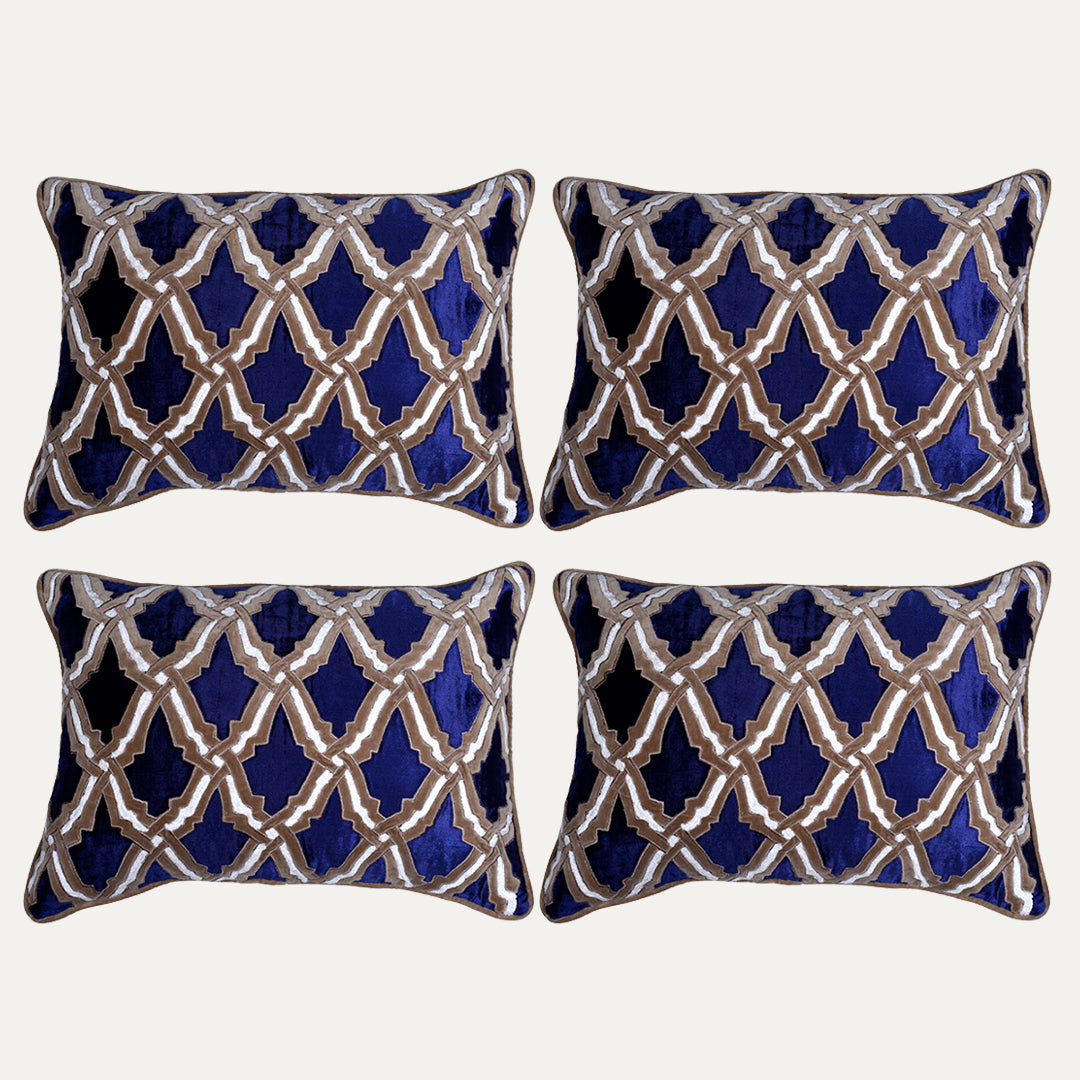 Navy Blue Throw Pillow Covers - 14 x 20 inches