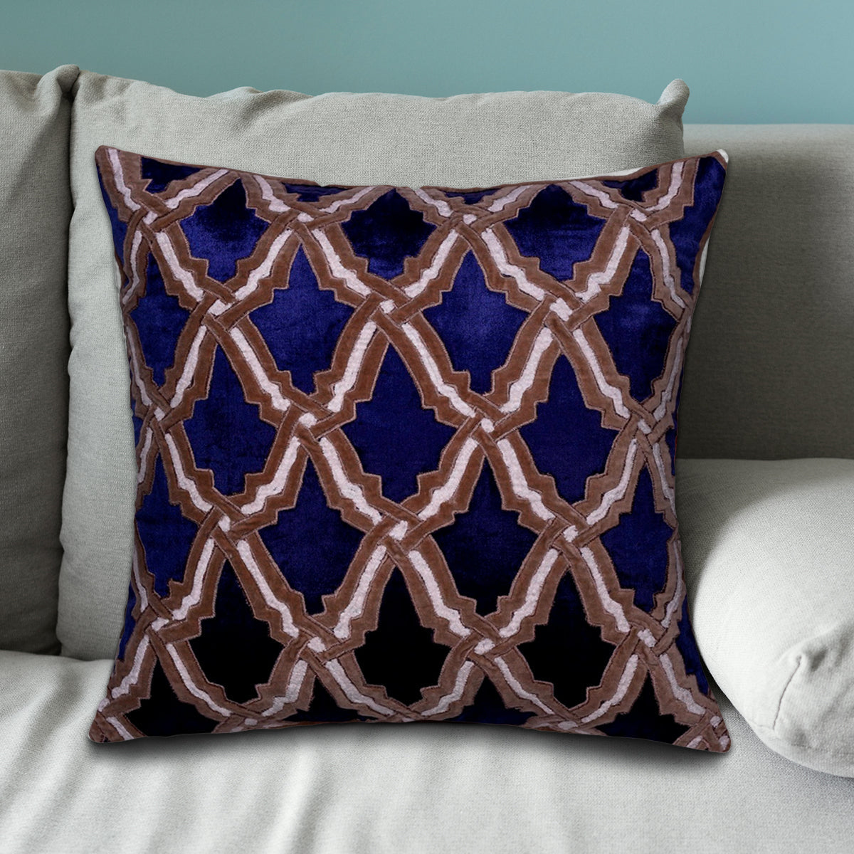 Navy Blue Throw Pillow Covers - Set of 2 and 4, 18 x 18 inches