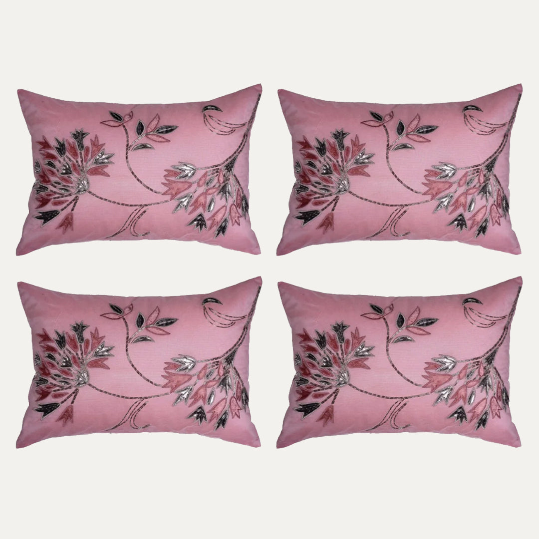 Pink Throw Pillow Covers - Set of 2 and 4, 14 x 20 inches