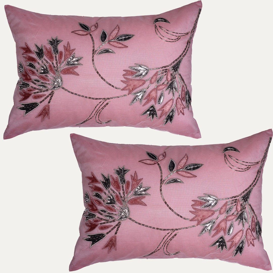 Pink Throw Pillow Covers - Set of 2 and 4, 14 x 20 inches