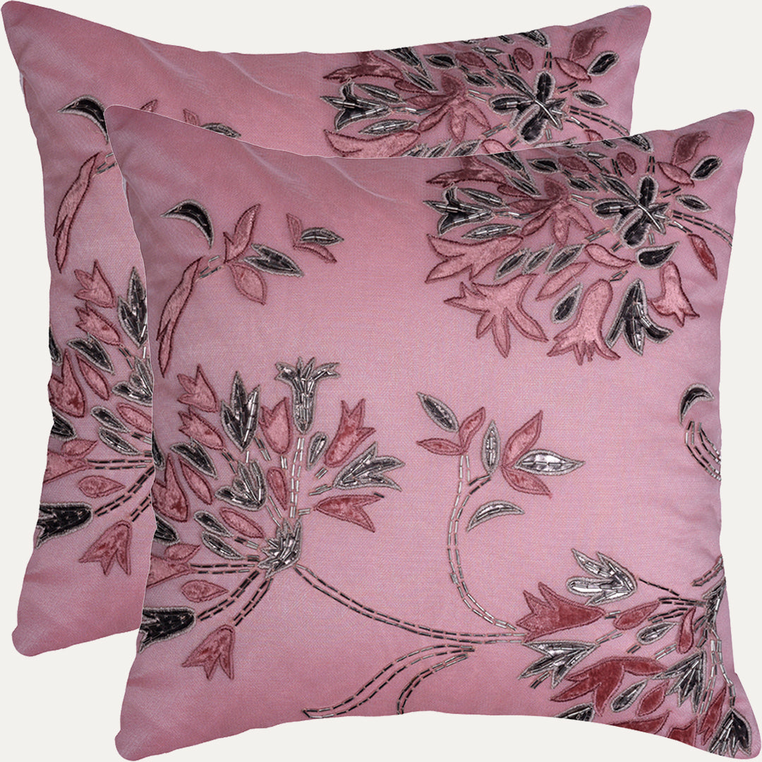 Pink Throw Pillow Covers - Set of 2 and 4, 18 x 18 inches