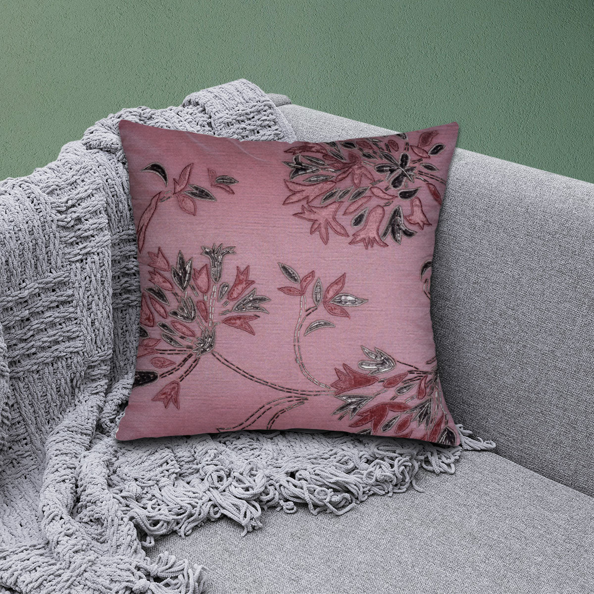 Pink Throw Pillow Covers - Set of 2 and 4, 18 x 18 inches