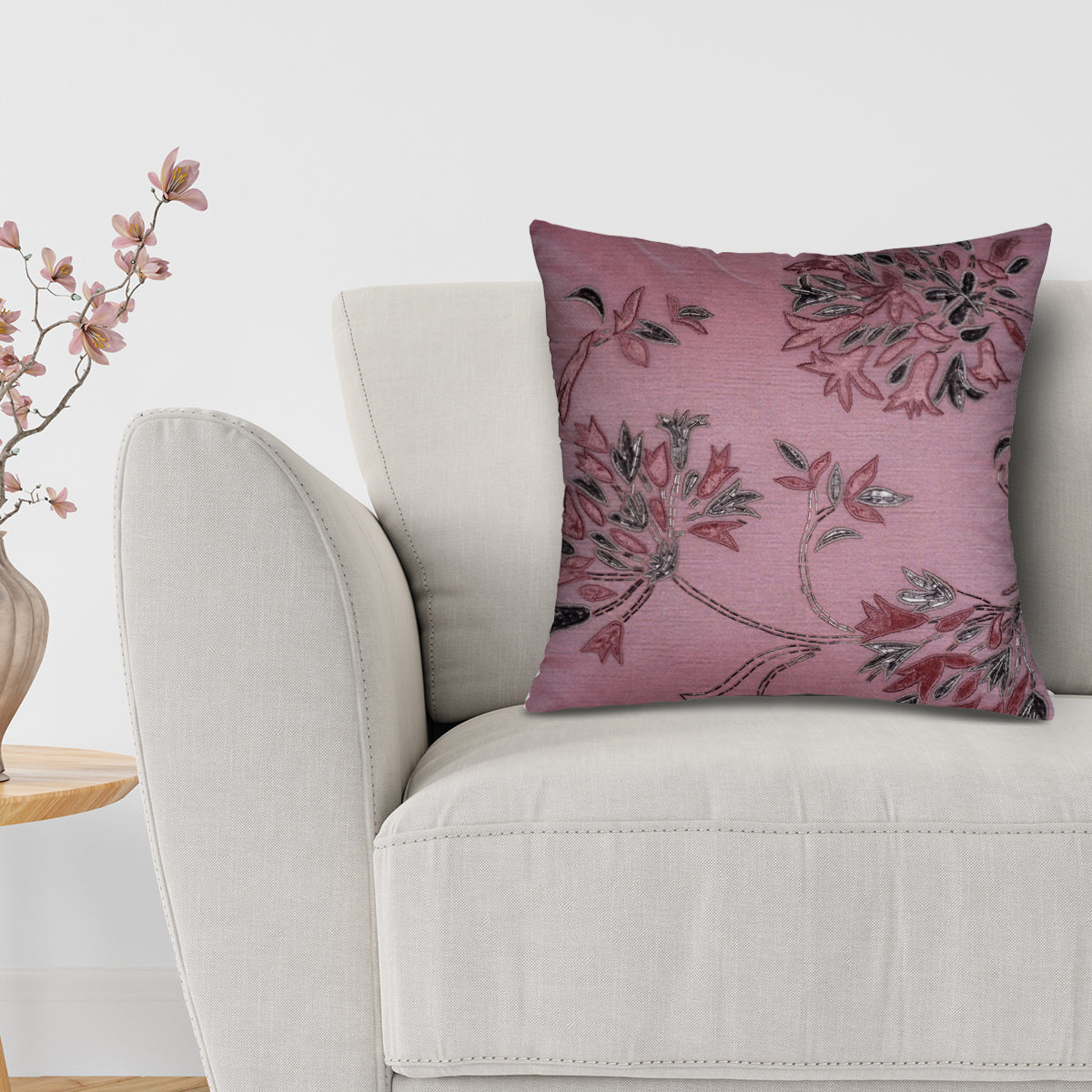 Pink Throw Pillow Covers - Set of 2 and 4, 18 x 18 inches
