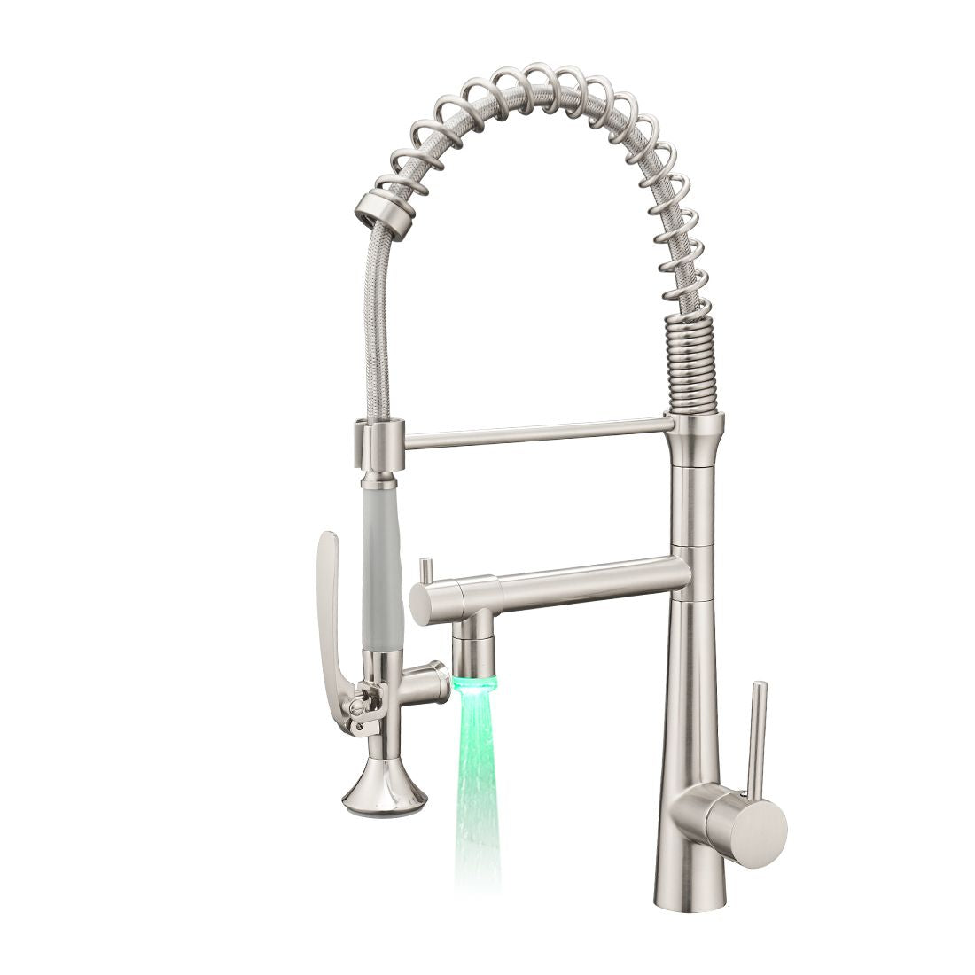Pull Down Kitchen LED Sink Faucet with Sprayer(D0102H54Z6J)