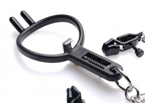 Degraded Mouth Spreader With Nipple Clamps Black(D0102H5J9YU.)