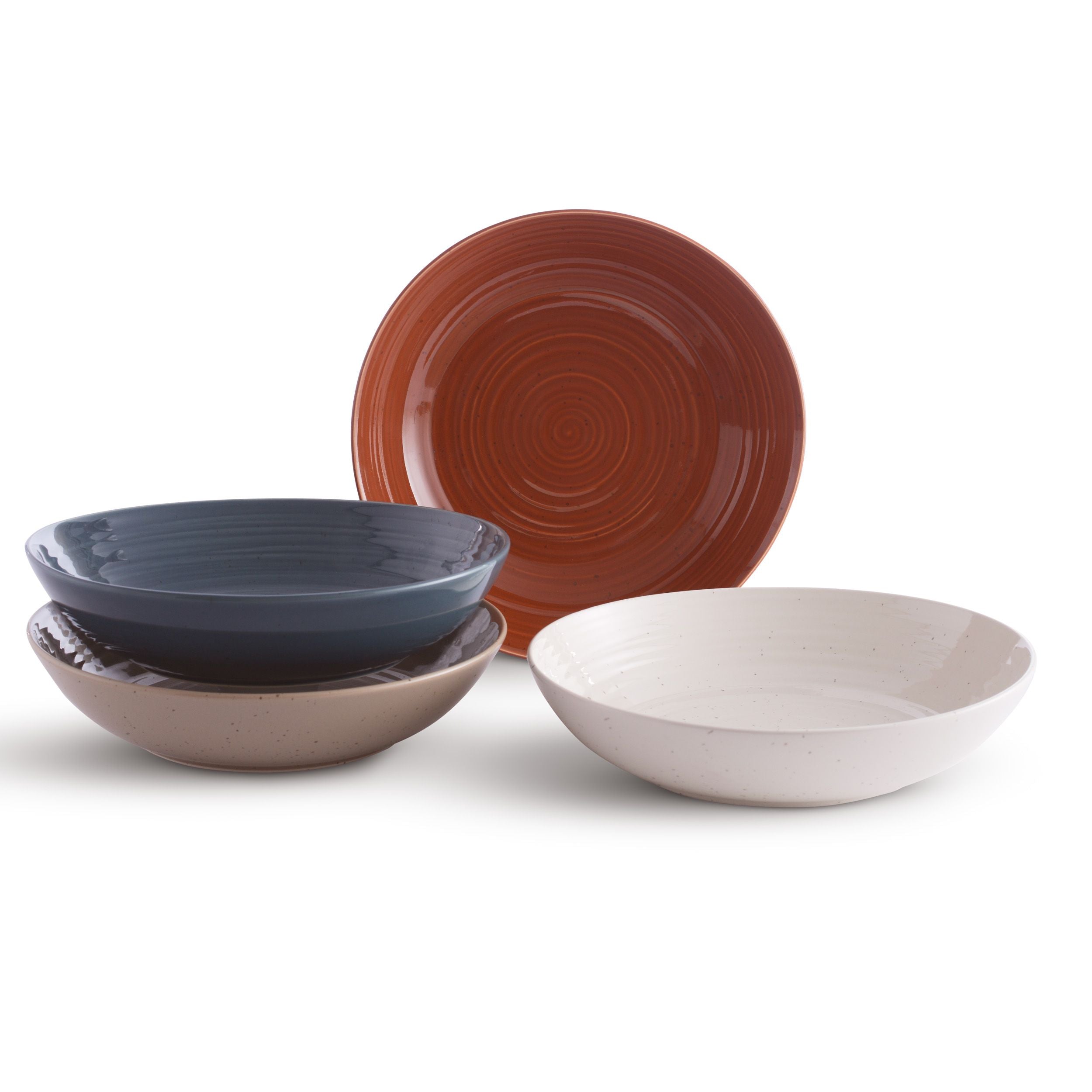 Siterra Painters Palette Mixed S4 Dinner Bowls(D0102H5L546)