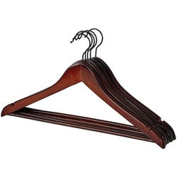 Neatfreak Wood Contoured-profile Suit Hangers, 5-pack (espresso)(D0102H5LJ5U.)