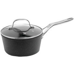 The Rock By Starfrit The Rock By Starfrit Saucepan With Glass Lid &amp; Stainless Steel Handles (2-quart)(D0102H7TJ0U.)