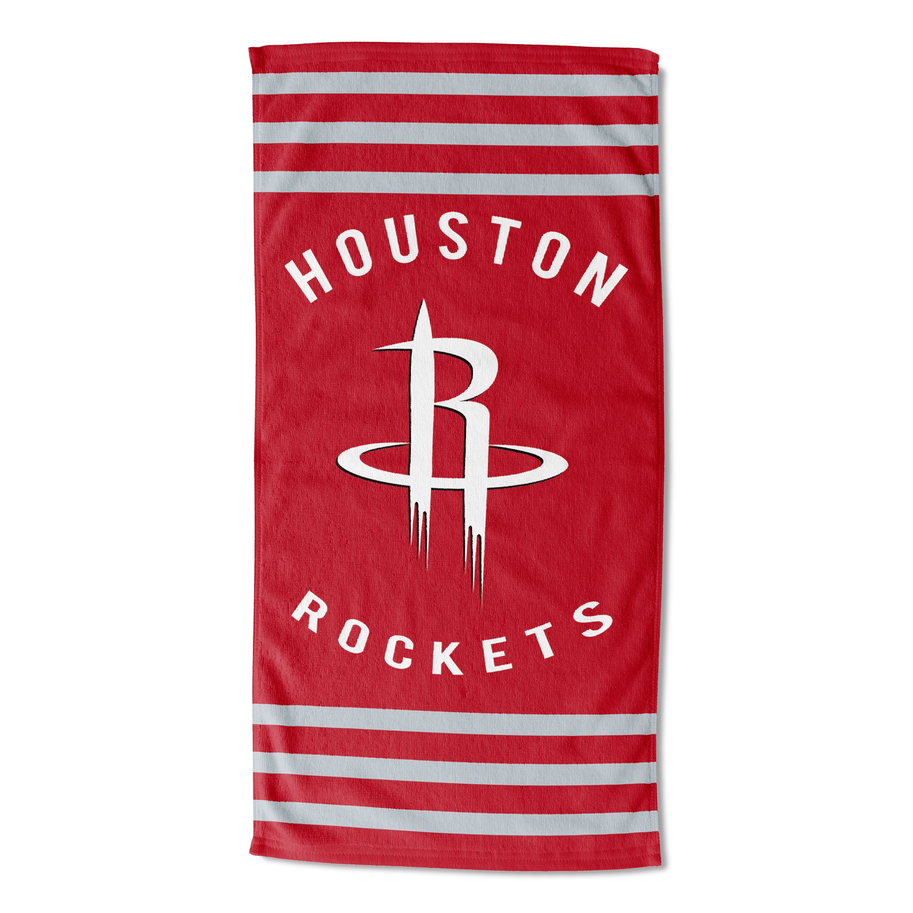 Rockets Official Nba Stripes Beach Towel 30 X 60(D0102H94Dev)