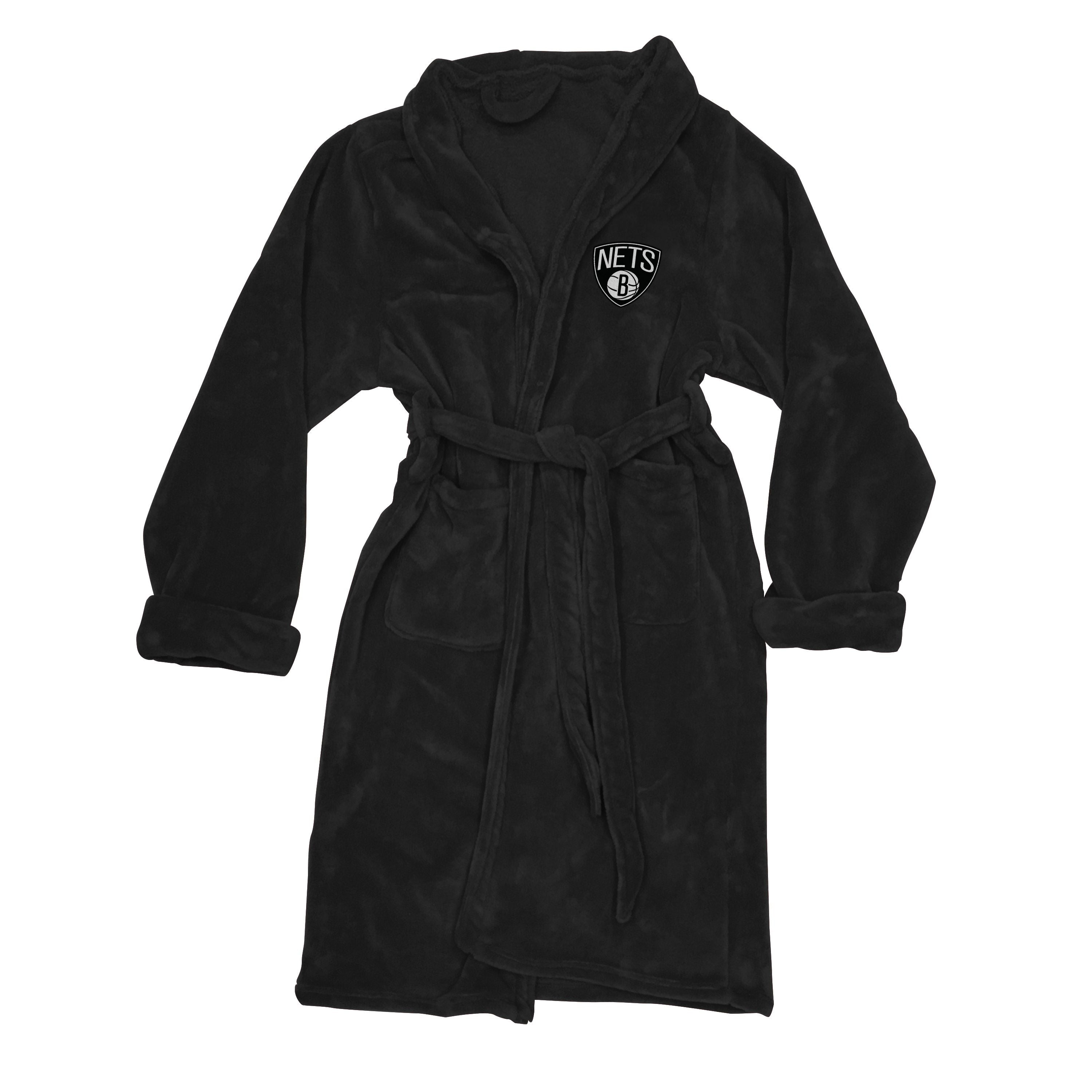 Nets Official Nba Mens Lxl Silk Touch Bath Robe 26 X 47(D0102H94Djg)