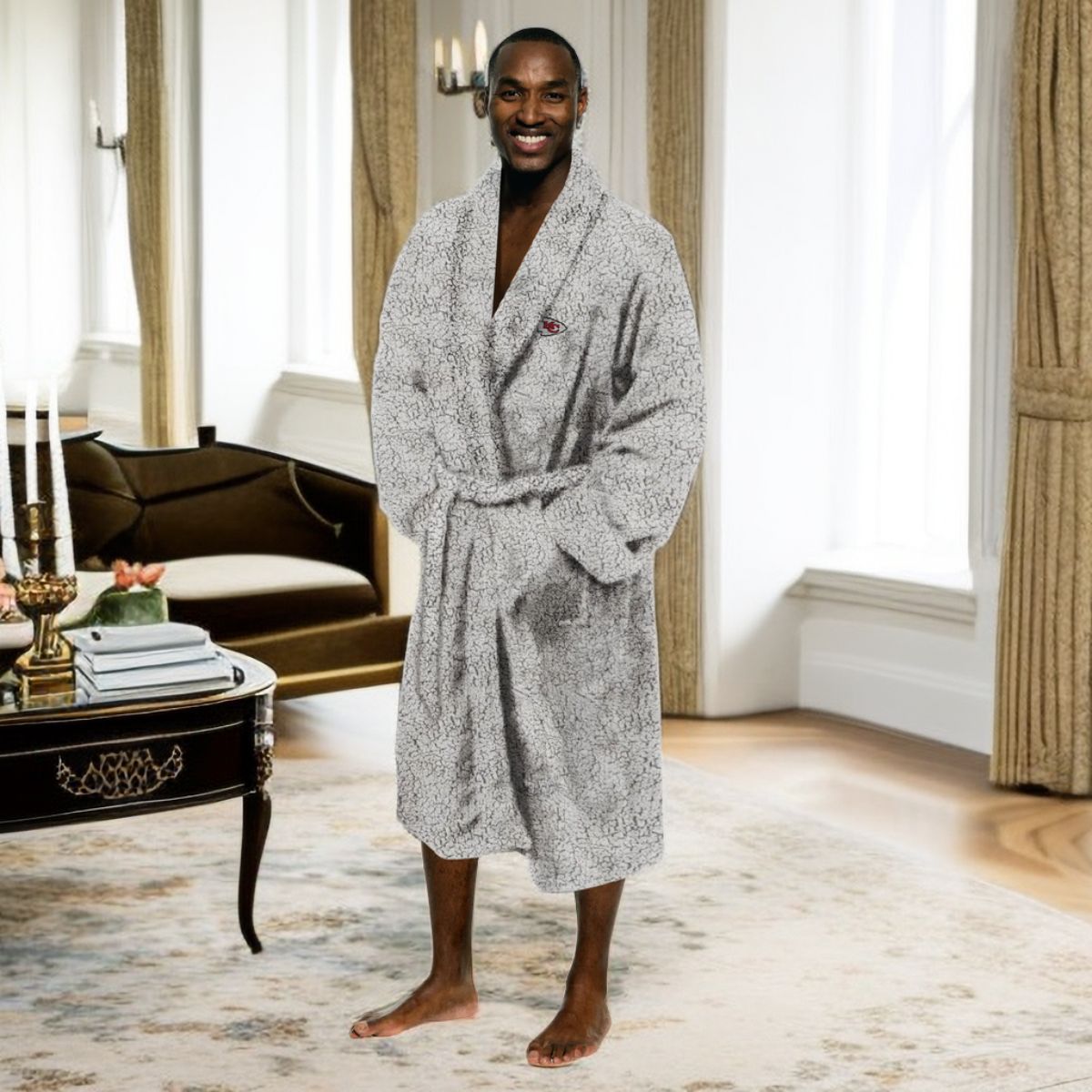 Chiefs Official Nfl Sherpa Bath Robe 26 X 47(D0102H94Key)