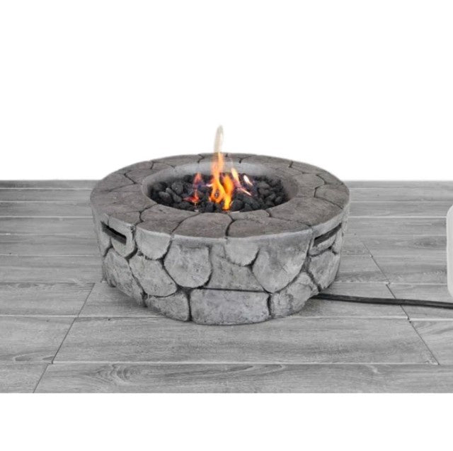 9 H x 28 W Fiber Reinforced Concrete Outdoor Fire pit
