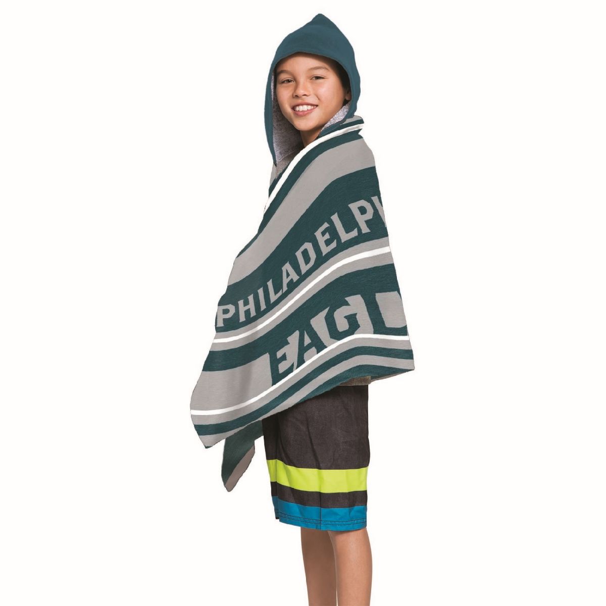 Nfl 606 Eagles - Juvy Hooded Towel, 22X51(D0102Hgjeia)