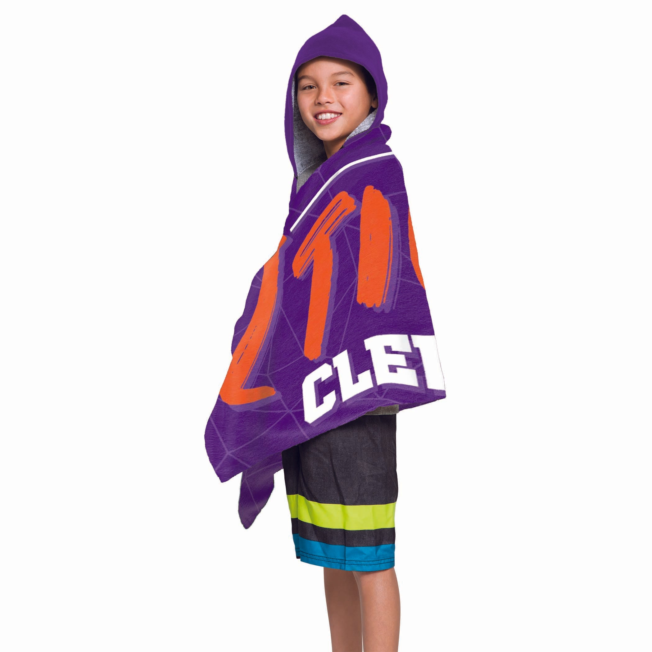 Col 606 Clemson - Juvy Hooded Towel, 22X51(D0102Hgjeiv)