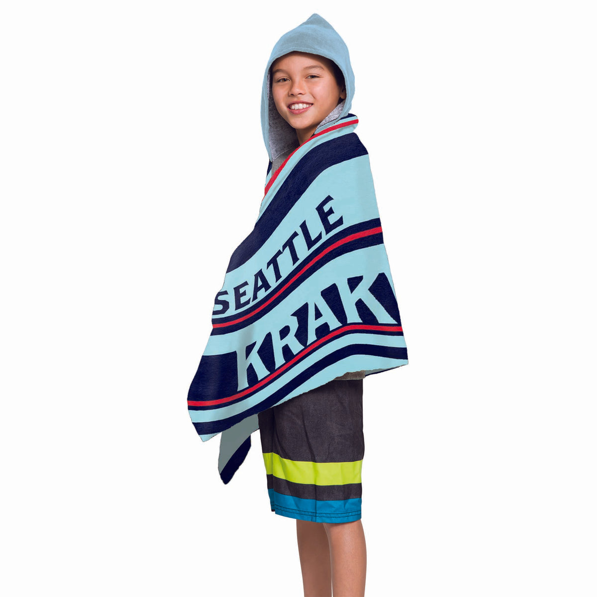 Nhl 606 Kraken - Juvy Hooded Towel, 22X51(D0102Hgjerw)