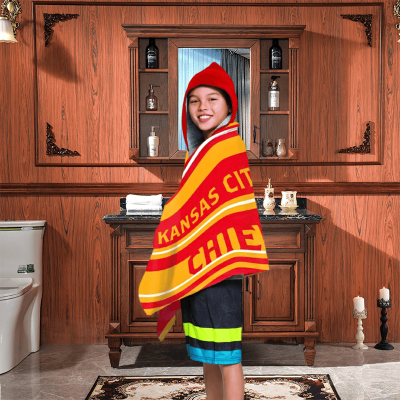 Nfl 606 Chiefs - Juvy Hooded Towel, 22X51(D0102Hgjesv)