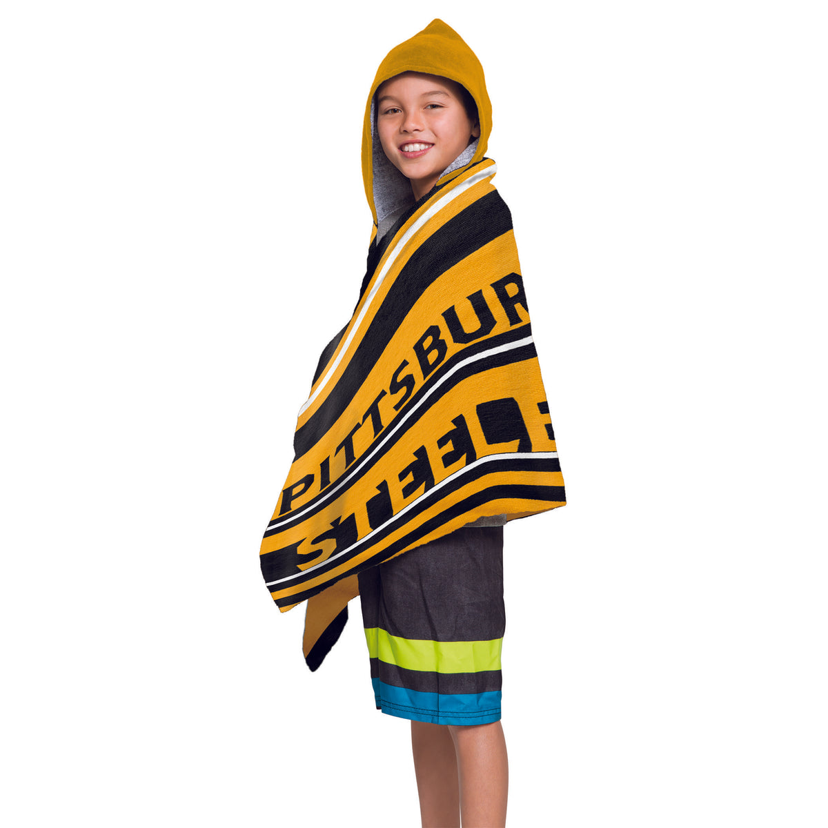 Nfl 606 Steelers - Juvy Hooded Towel, 22X51(D0102Hgjr37)