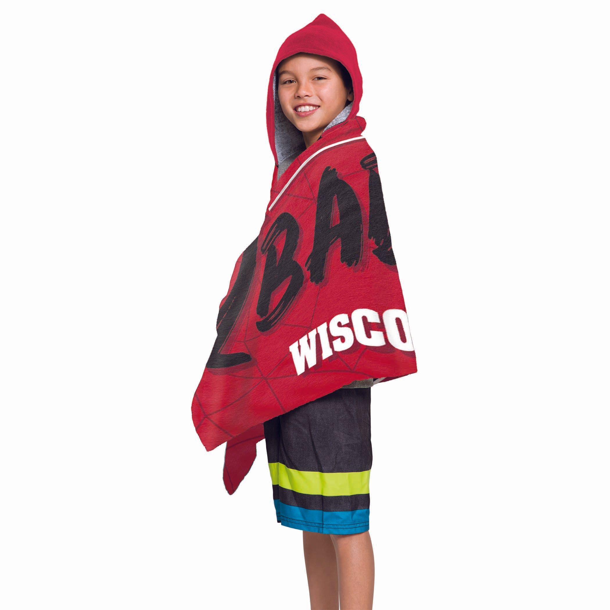 Col 606 Wisconsin - Juvy Hooded Towel, 22X51(D0102Hgjr4U)