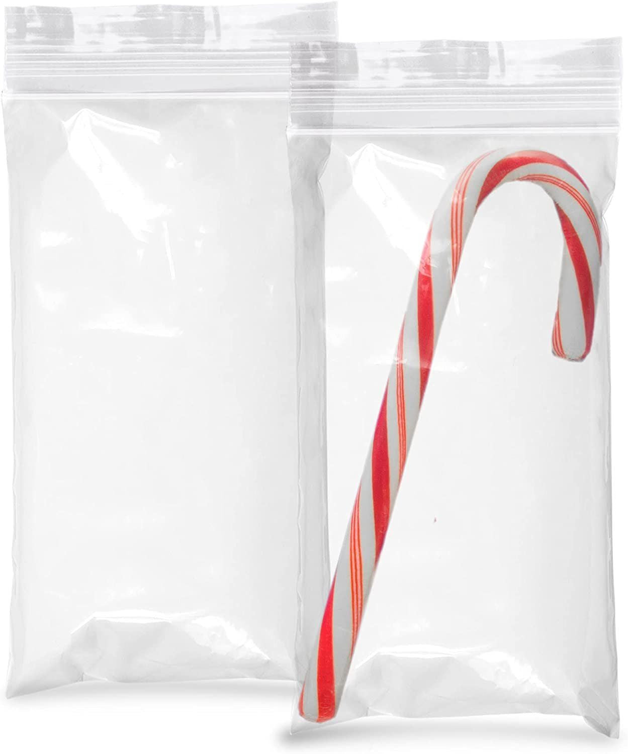 Pack of 100 clear Zipper Bags 3 x 6 Seal Top Polyethylene Bags 3x6 Thickness 2 mil Plastic Reclosable Poly Bags for Packing and 