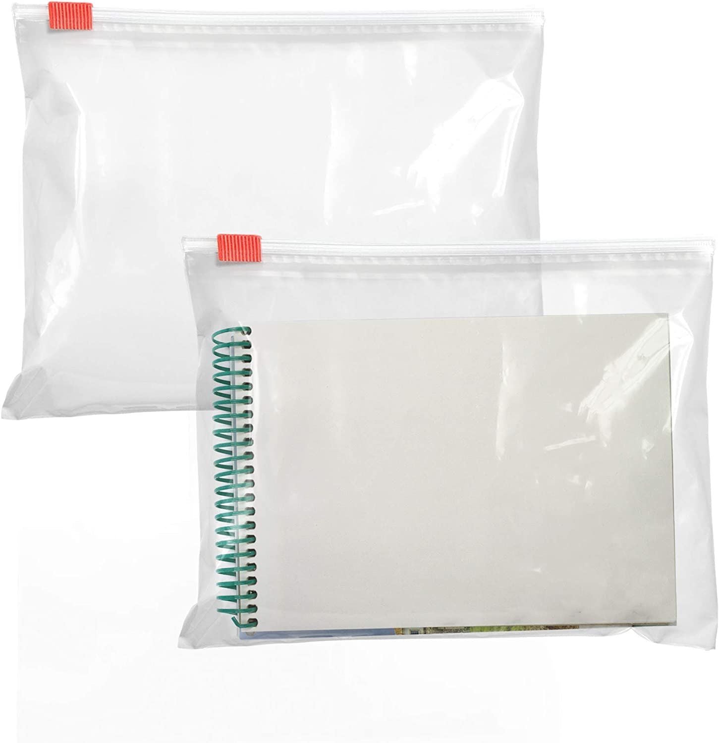 Pack of 100 Slider Zipper Bags 9 x 12 clear Poly Bags 9x12 Thickness 3 mil Polyethylene Bags for Packing and Storing Plastic Bag