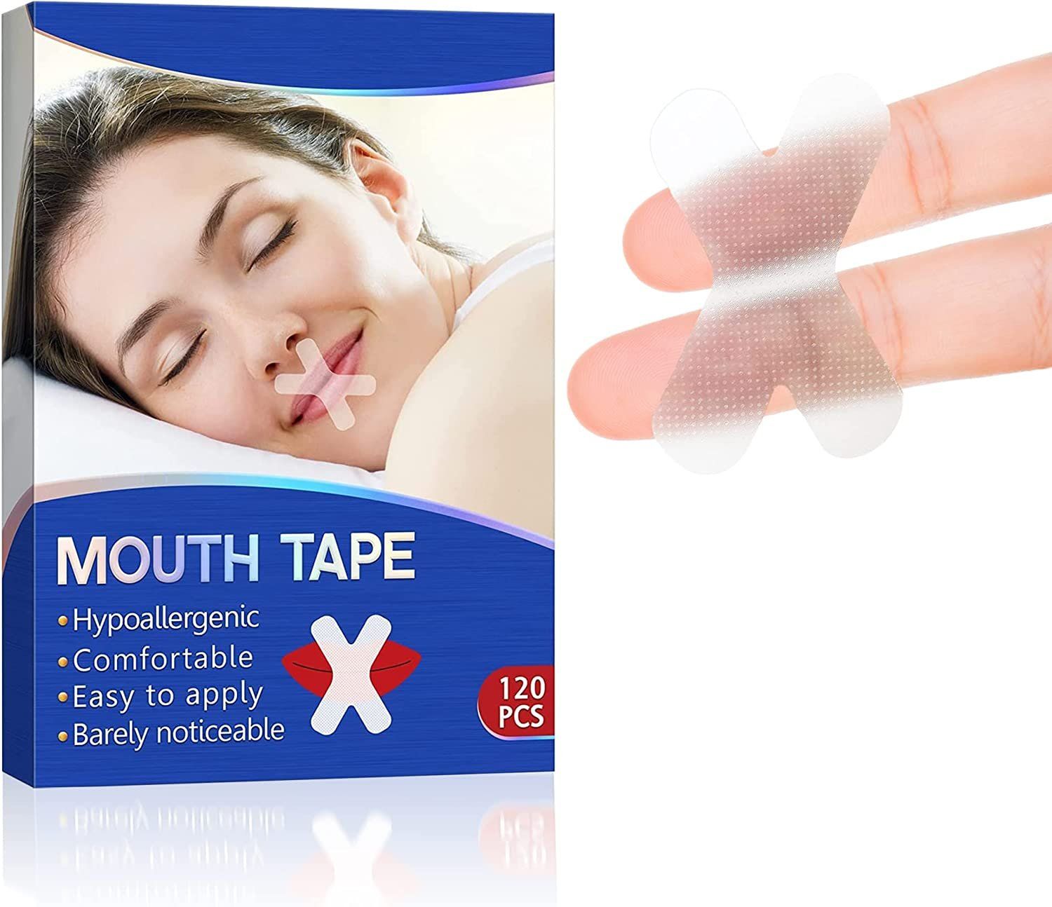 PUREVAcY Sleep Strips for Nasal Breathing 90 Pack c-Shape gentle Anti Snore Mouth Tape Sleep Device for Nose Breathing Taping St
