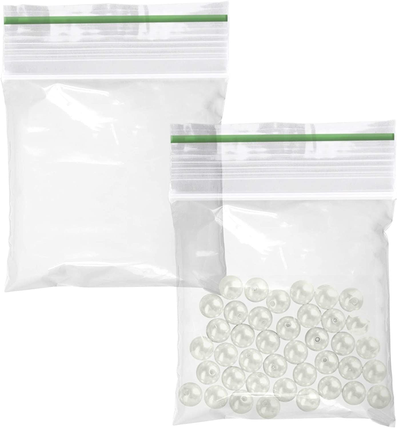Pack 1000 greenline Zipper Bags 6 x 9 Seal Top Polyethylene Bags 6x9 2 Mil Resealable Storage Bags for packing and storing Biode