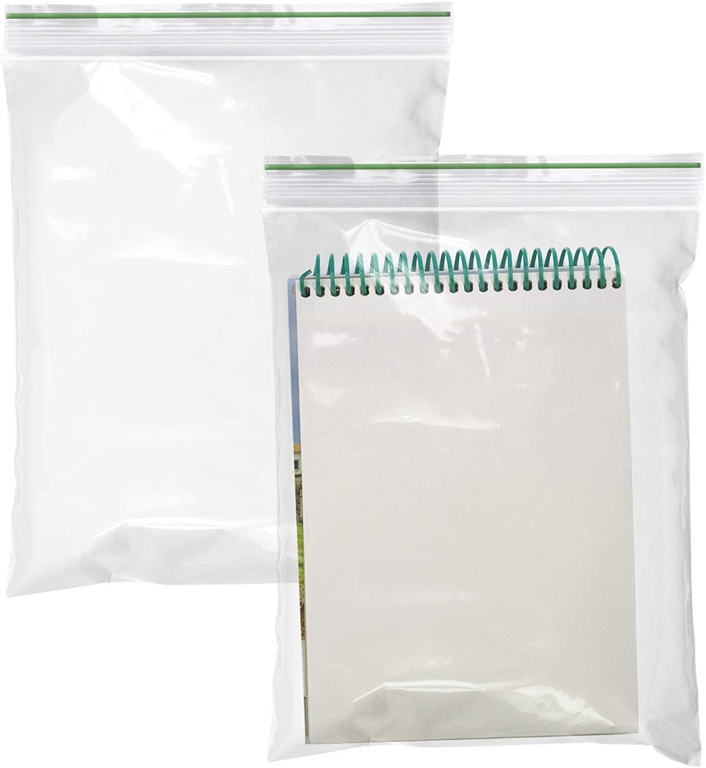 Pack of 1000 Zipper Bags 6 x 9 Seal Top White Block Bags 6x9 Heavy Duty Plastic Bags 4 Mil Printed Parts Resealable polyethylene