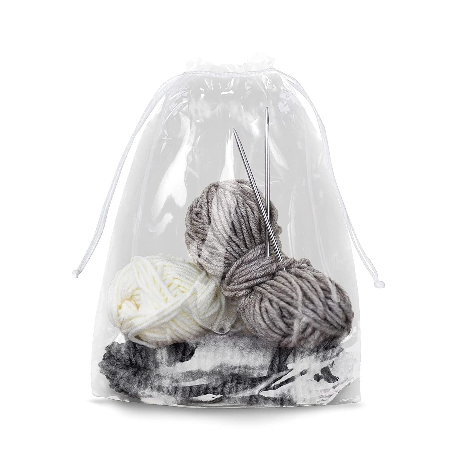 clear Drawstring Bags 4 x 6 Pack of 1000 Waterproof Drawstring gift Bags 2 Mil Polyethylene Travel Shoe Bags for Packing Shippin