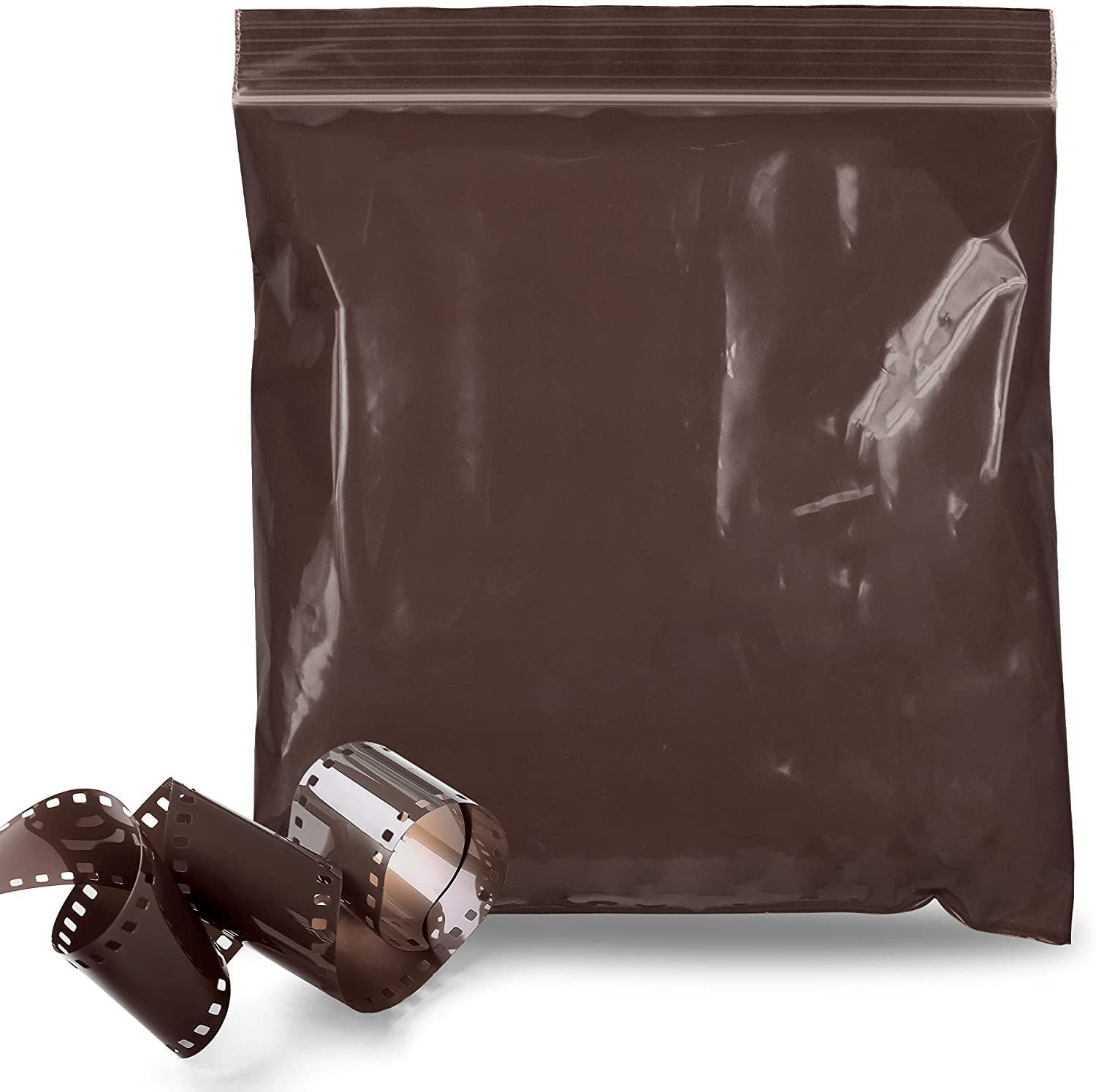 Pack of 1000 Amber Zipper Bags 6 x 8 Seal Top Plastic Bags 6x8 Brown Poly Packing Bags for Storing and Transporting 3 mil Thick 