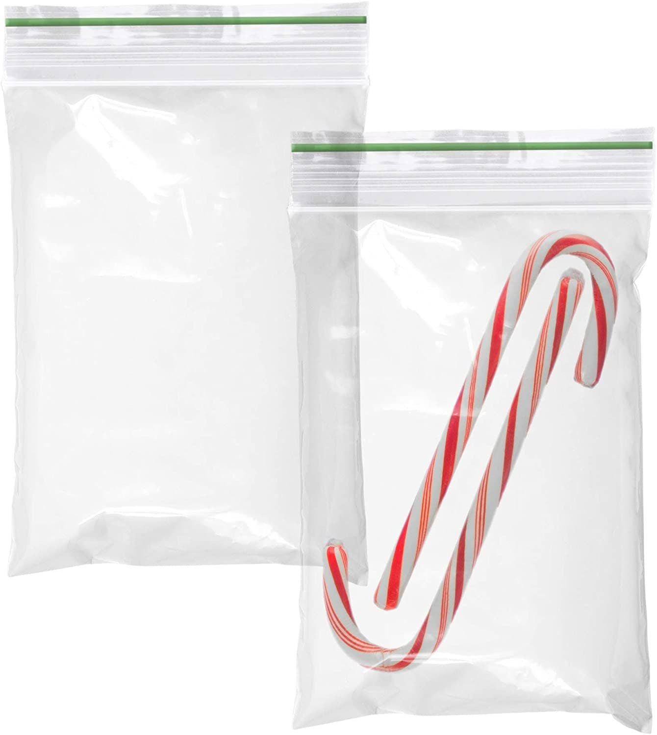 Pack 1000 greenline Zipper Bags 2 x 2 Seal Top Polyethylene Bags 2x2 Thickness 2 Mil Resealable Storage Bags for Packing and Sto