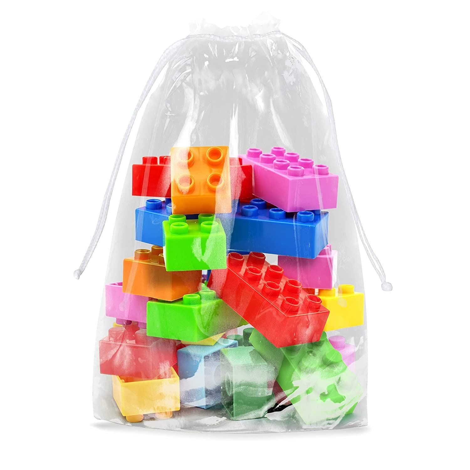 clear Drawstring Bags 5 x 8 Pack of 1000 Waterproof Drawstring gift Bags 2 Mil Polyethylene Travel Shoe Bags for Packing Shippin
