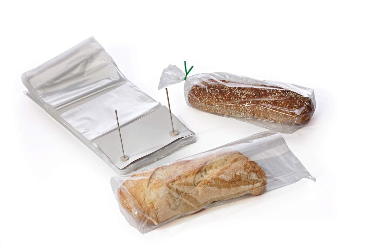 Pack of 2000 Bakery Bags on Header Pack 12 x 17 + 2 LP Ultra Thin Printed Bakery Bags 12x17 Thickness 06 mil Polyethylene Bags f