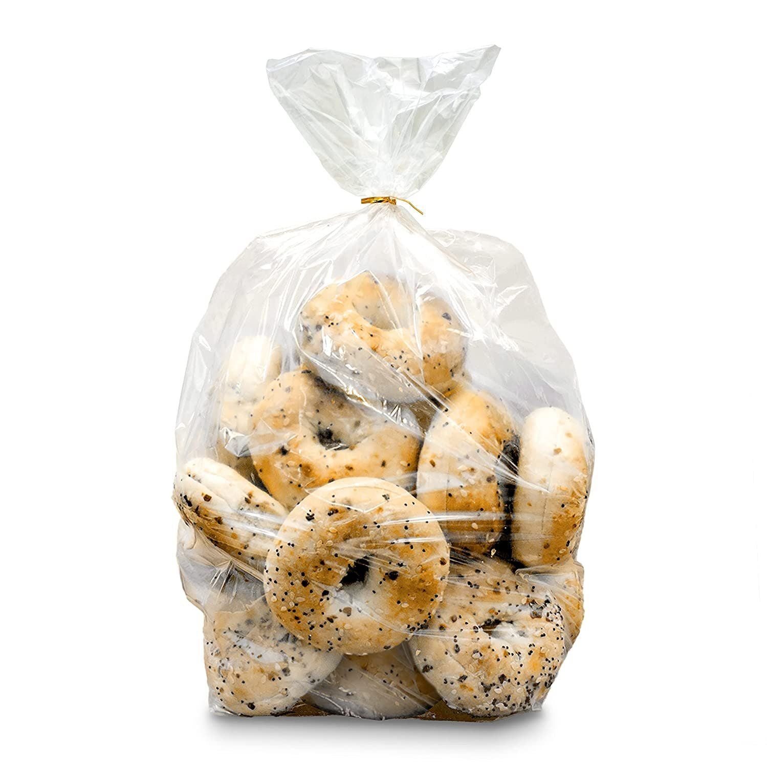 Pack of 1000 Poly Bakery Bread Bags 8 x 4 x 18 clear gusseted Bags 8x4x18 Thickness 1 mil Ultra Thin Design Polyethylene Bags fo