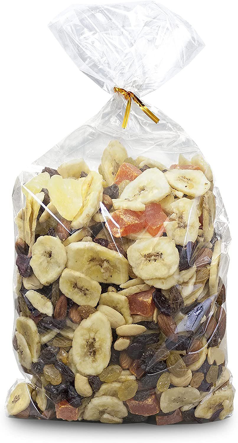 clear Plastic Bags 5 x 3 x 15 Pack of 1000 Medium gusseted PE 2 mil Pouches with Bottom Plastic Flat Treat Bags cellophane Food 