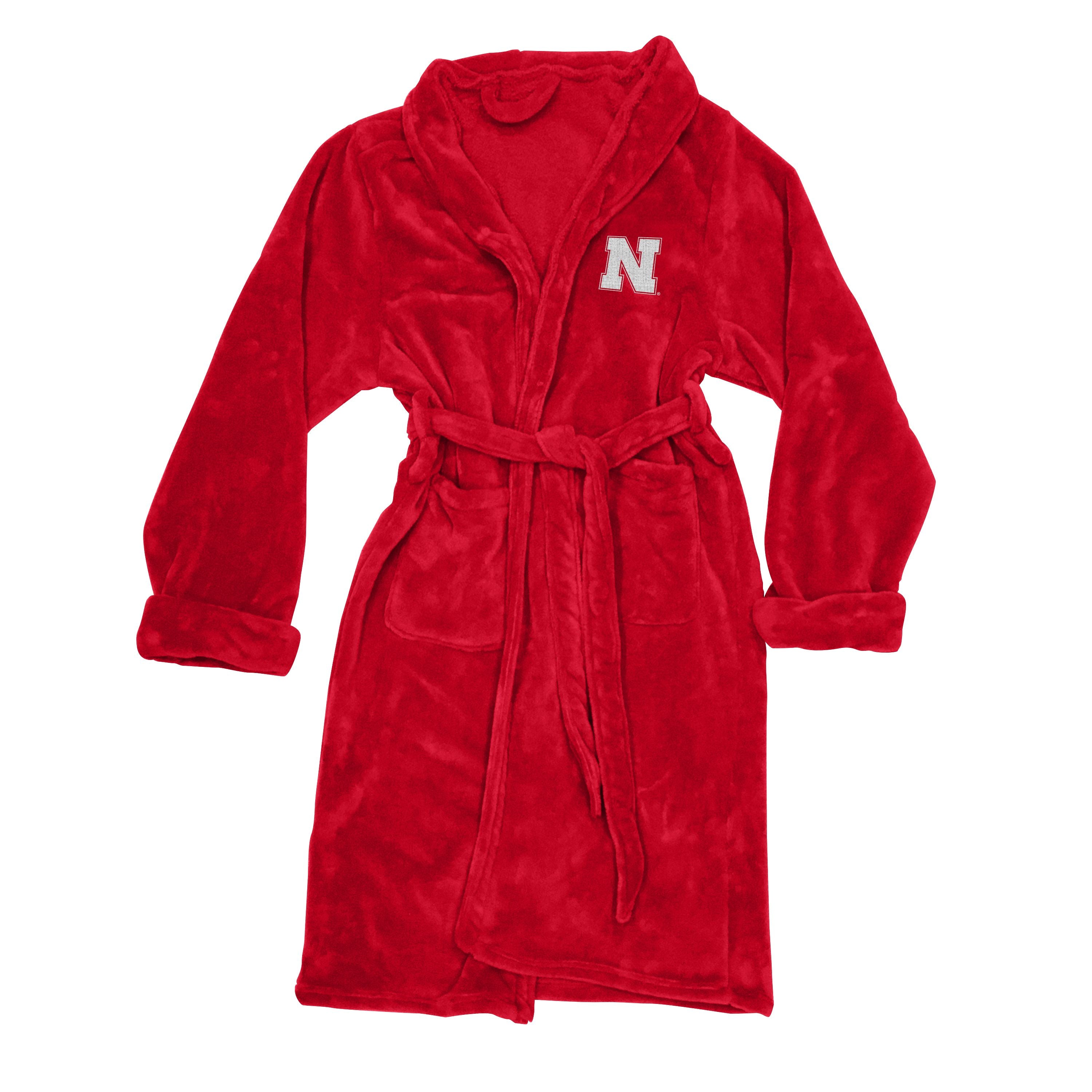 Nebraska Official Collegiate Men'S L/Xl Silk Touch Bath Robe(D0102Hp31L7.)