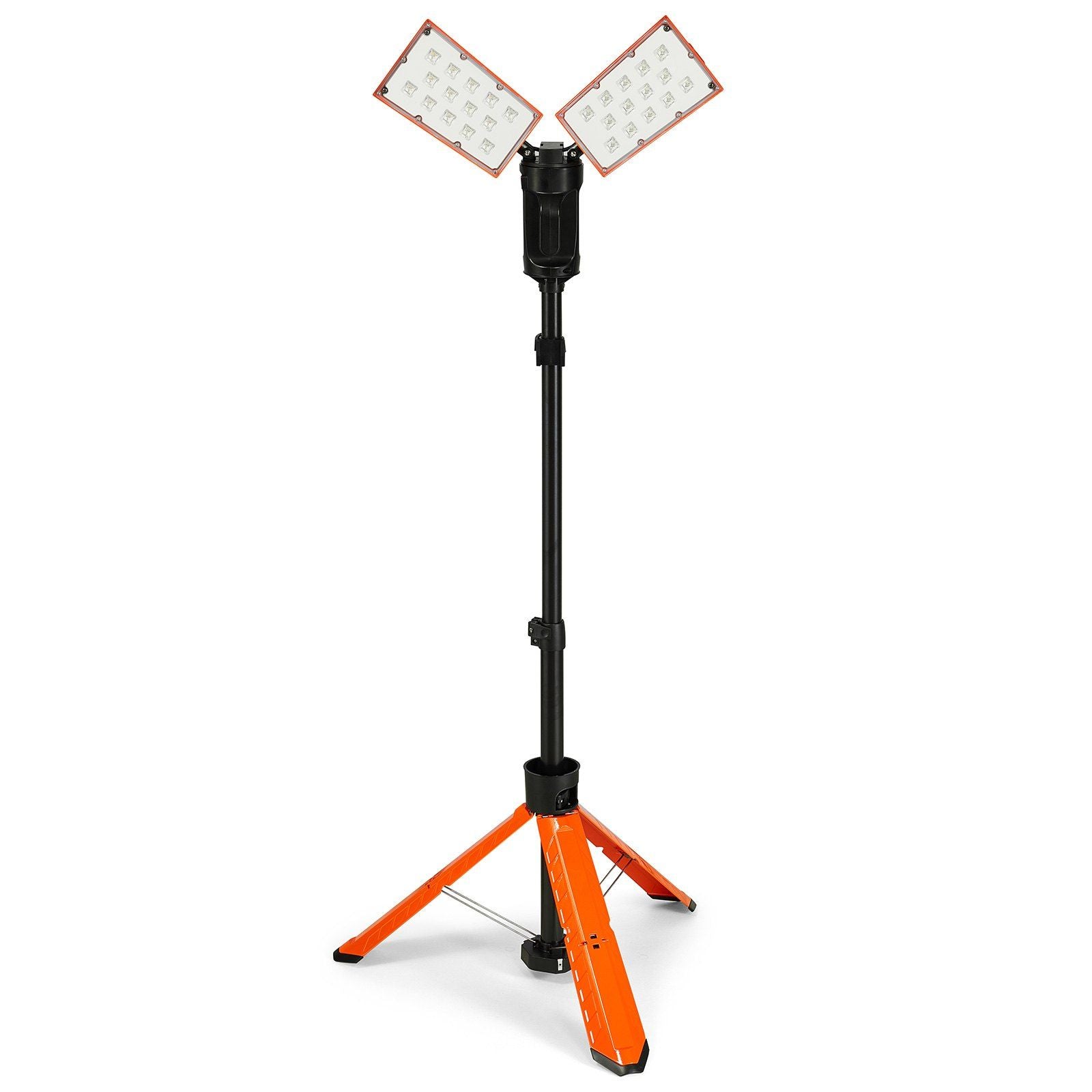 VEVOR Led Work Light, 2500 lm Led Light Stand, Work lights with stand, 27.6-70 Adjustable, with Foldable Tripod Stand, Wireless 