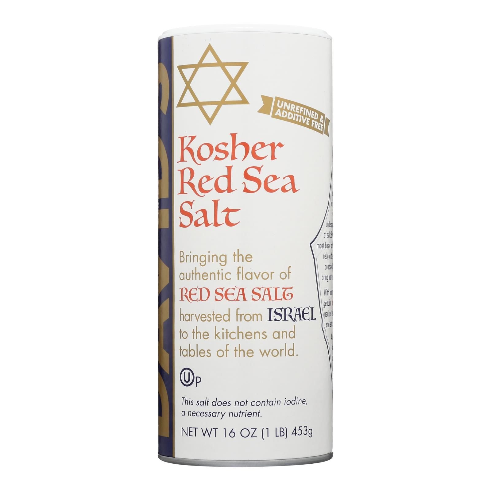 Davids - Sea Salt Red Kosher - Case Of 12-16 Oz