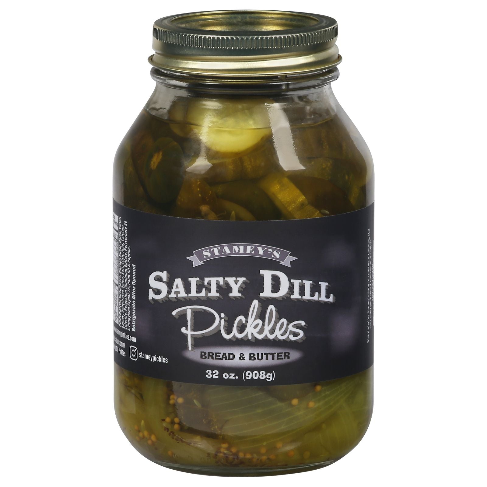 Stameys - Pickles Bread And Butter - Case Of 6 - 32 Ounces