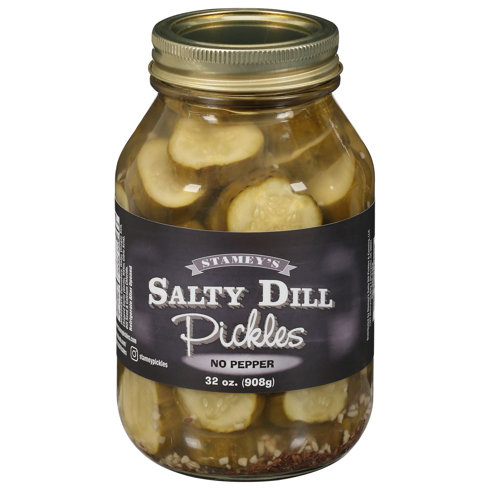 Stameys - Pickles No Pepper - Case Of 6-32 Ounces