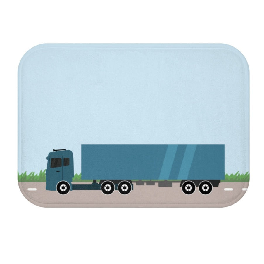 Truck On The Road Bath Mat(D0102HPKWYV.)