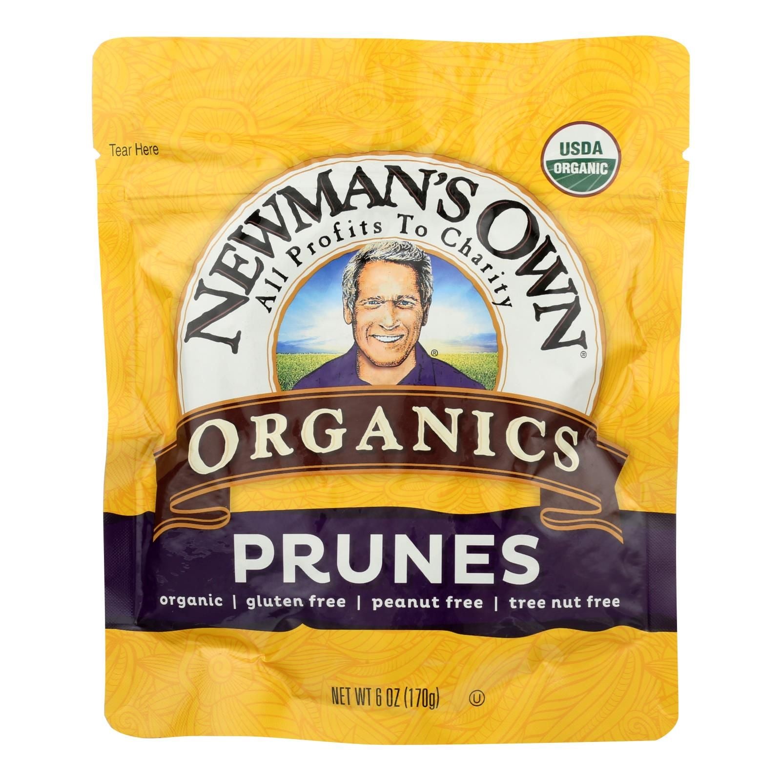 Newmans Own Organics Pitted Prunes - Organic - Case Of 12 - 6 Oz.