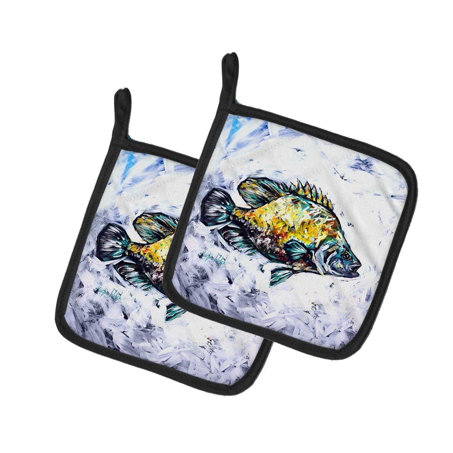 Triple Tail Pair of Pot Holders Kitchen Heat Resistant Pot Holders Sets Oven Hot Pads for Cooking Baking BBQ, 7 1/2 x 7 1/2