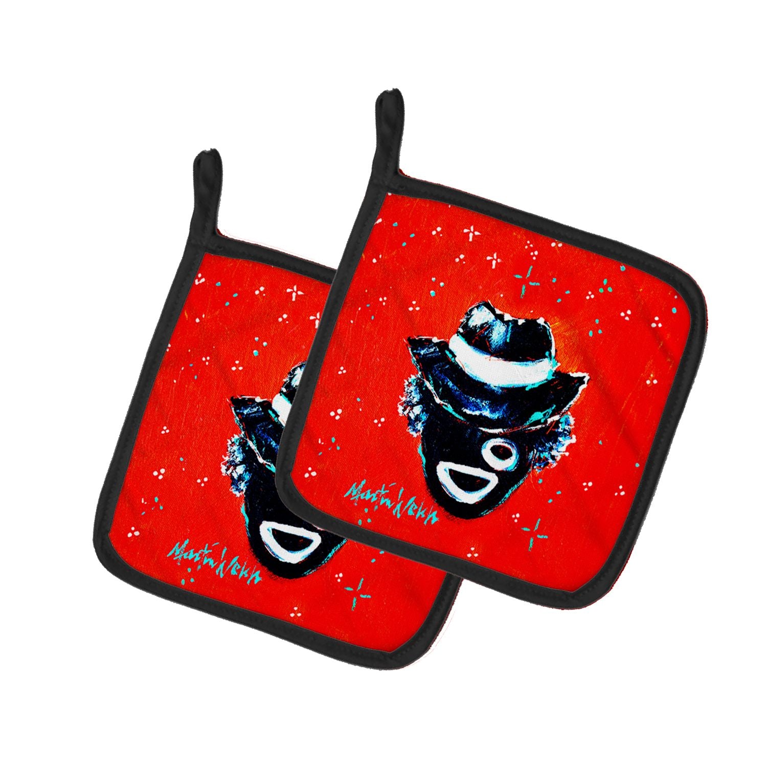 Zee Mr Pair of Pot Holders Kitchen Heat Resistant Pot Holders Sets Oven Hot Pads for Cooking Baking BBQ, 7 1/2 x 7 1/2
