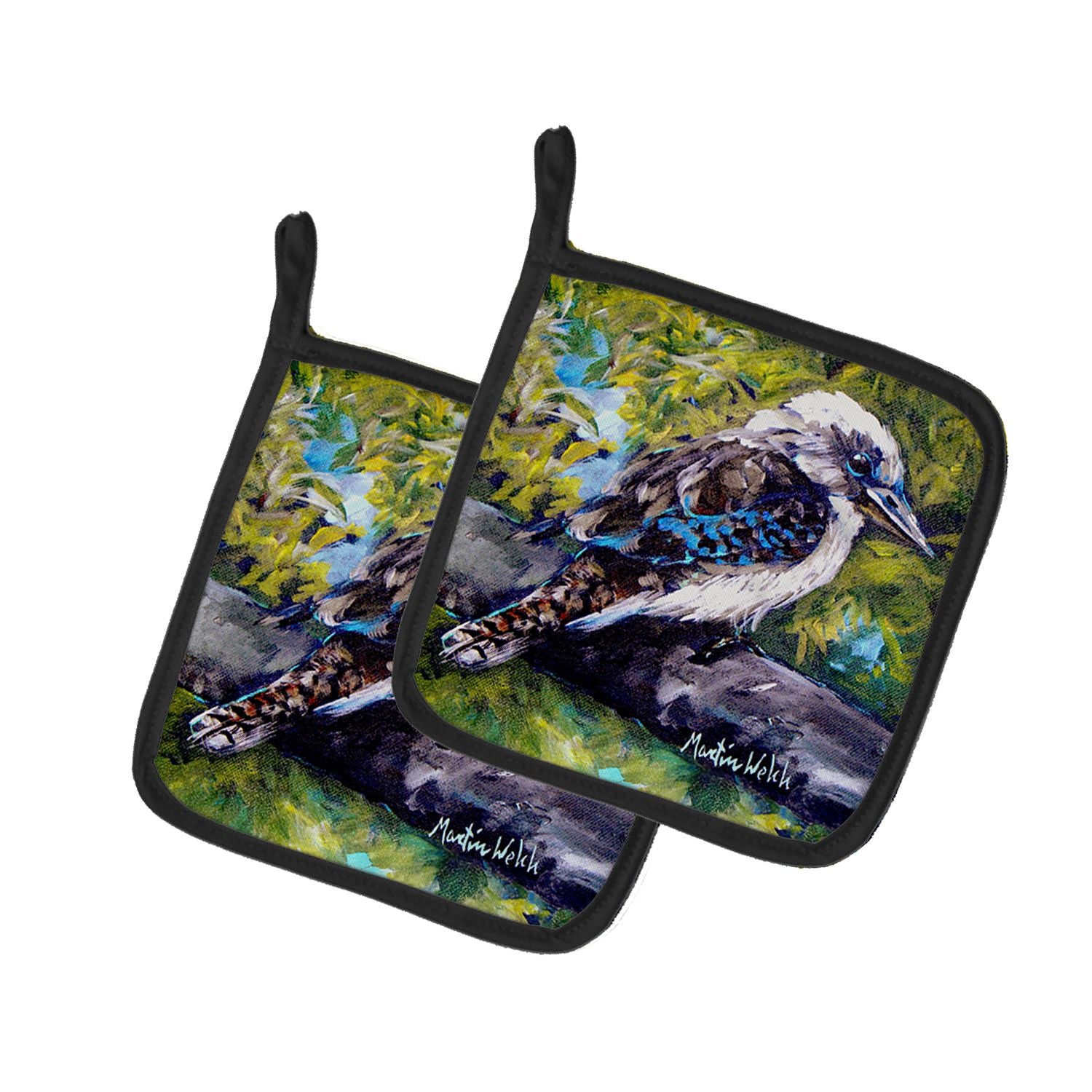 GDay Mate Bird Pair of Pot Holders Kitchen Heat Resistant Pot Holders Sets Oven Hot Pads for Cooking Baking BBQ, 7 1/2 x 7 1/2