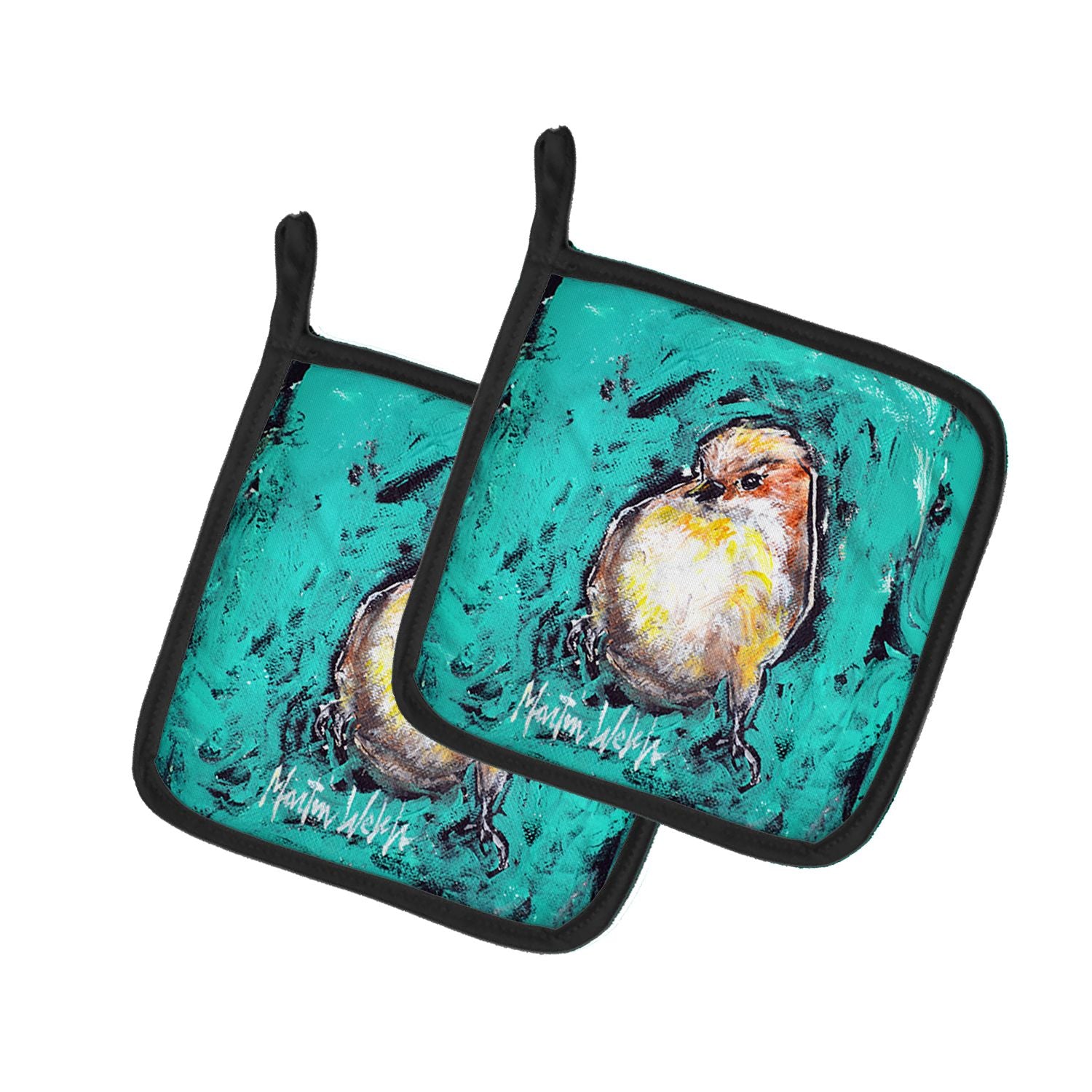 EeewH Bird Pair of Pot Holders Kitchen Heat Resistant Pot Holders Sets Oven Hot Pads for Cooking Baking BBQ, 7 1/2 x 7 1/2