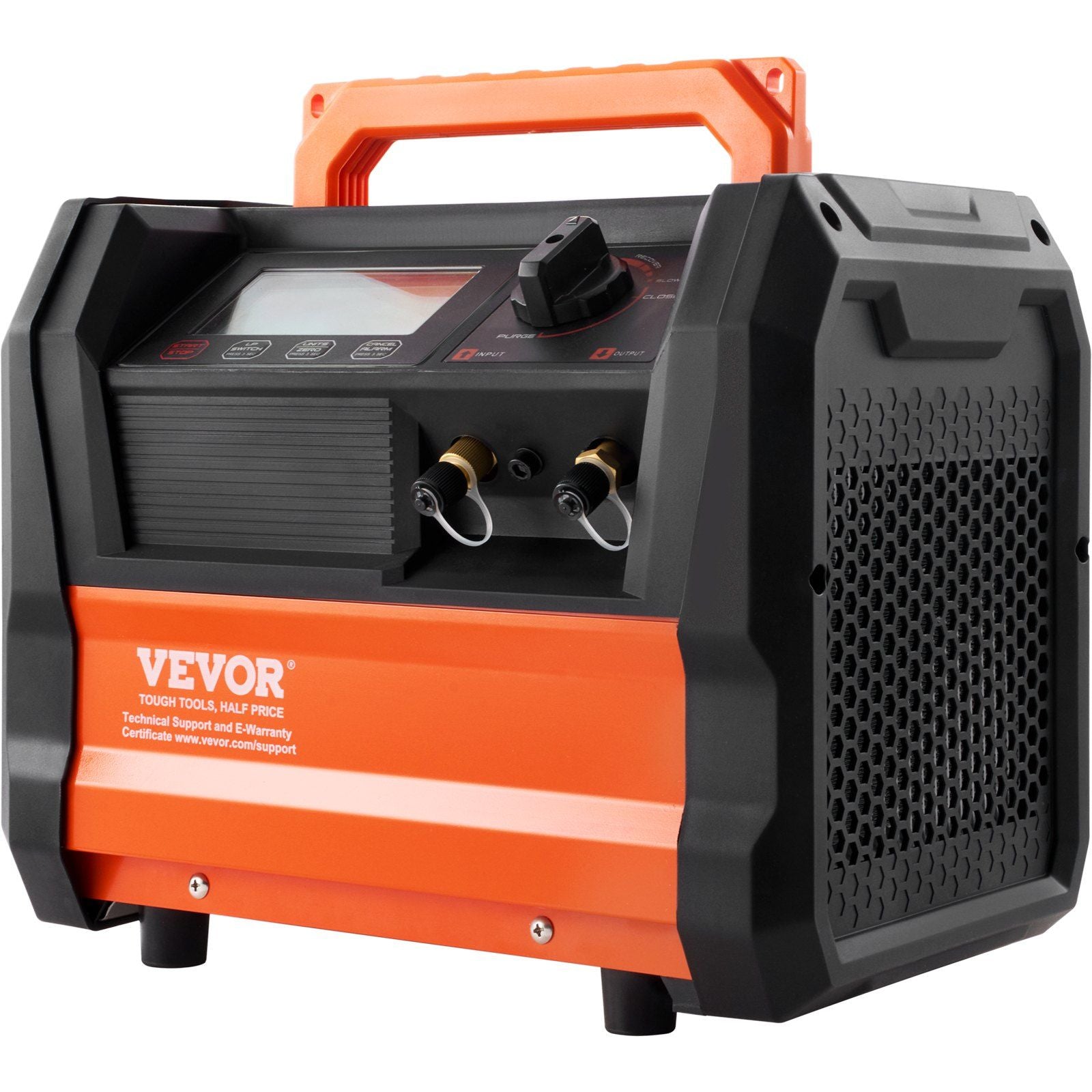 VEVOR Refrigerant Recovery Machine, 1 HP Dual Cylinder Portable AC Recovery Machine with 3000rpm Brushless Motor, Freon Refriger