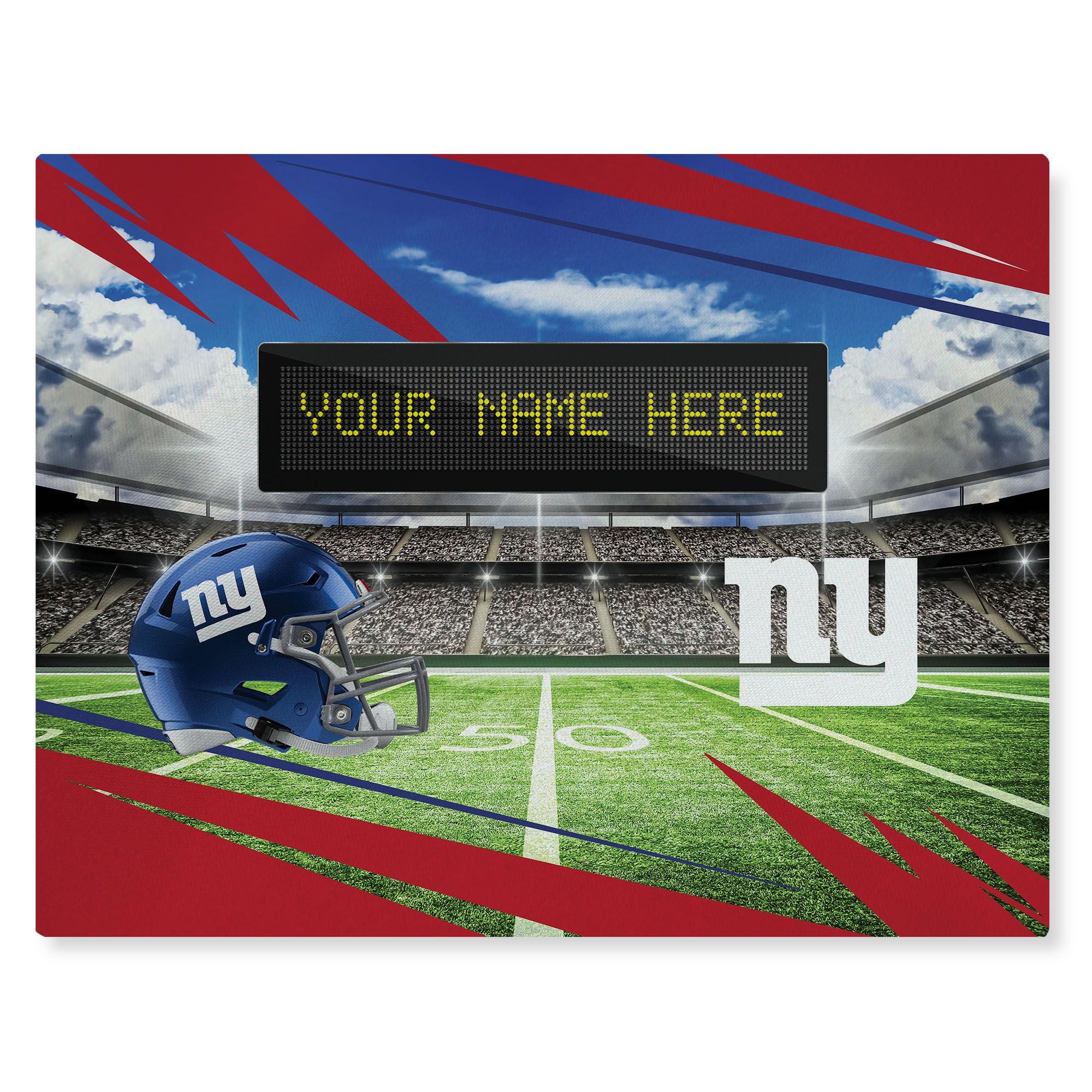 [Personalization Only] Official NFL Giants - 62 x 84 Personalized Washable Rug