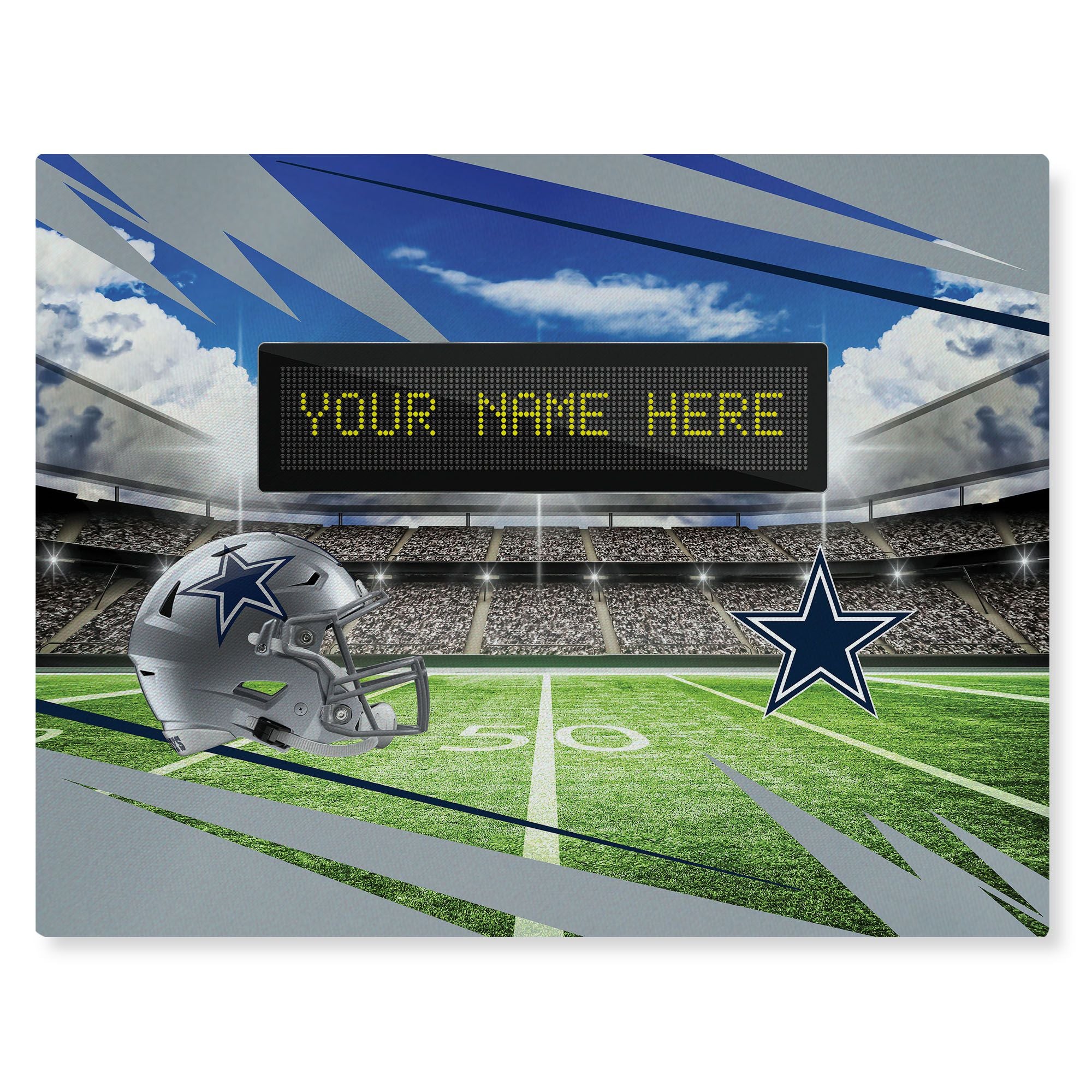 [Personalization Only] Official NFL Cowboys - 62 x 84 Personalized Washable Rug