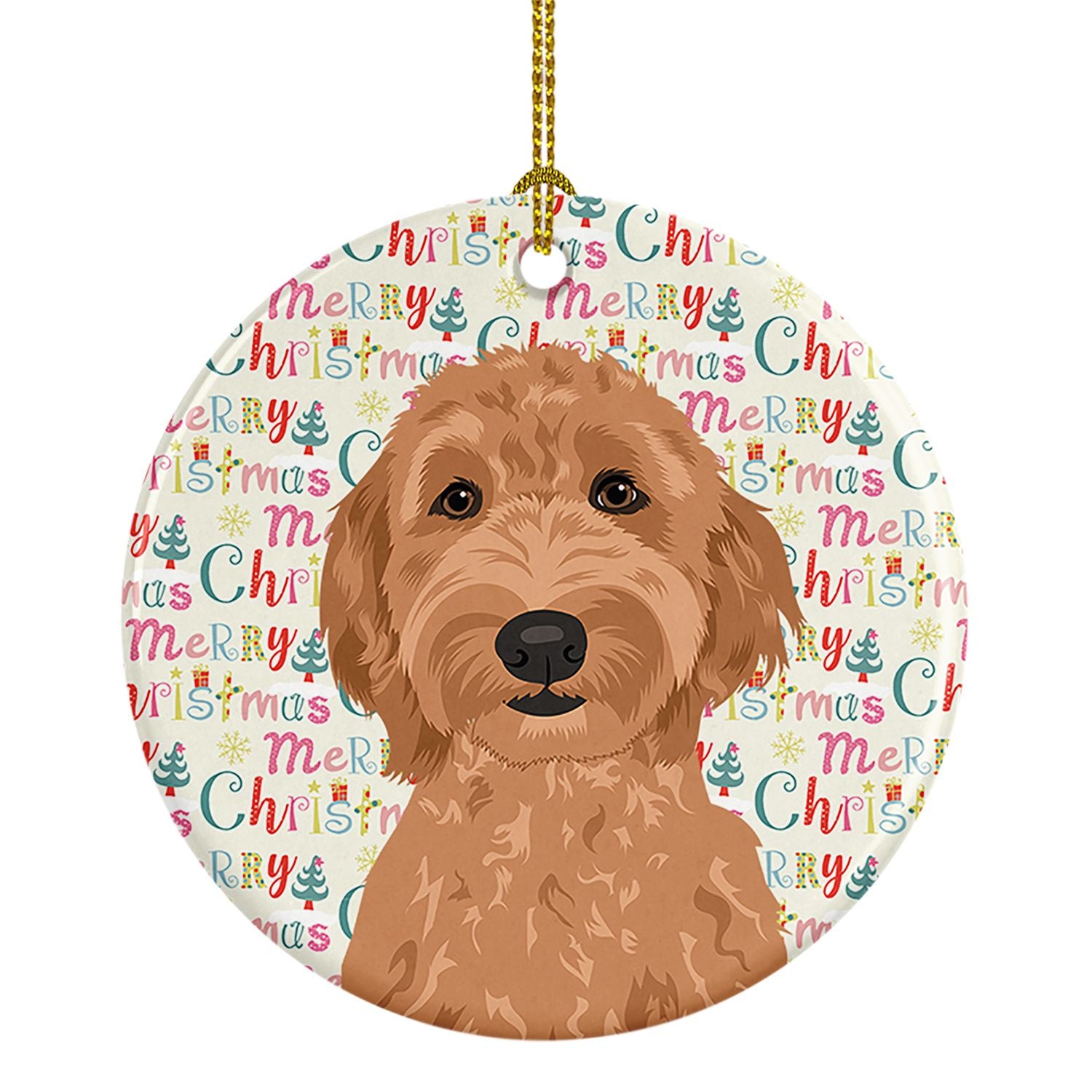 Doodle Liver #3 Christmas Ceramic Ornament Christmas Tree Hanging Decorations for Home Christmas Holiday, Party, Gift, 3 in, Mul