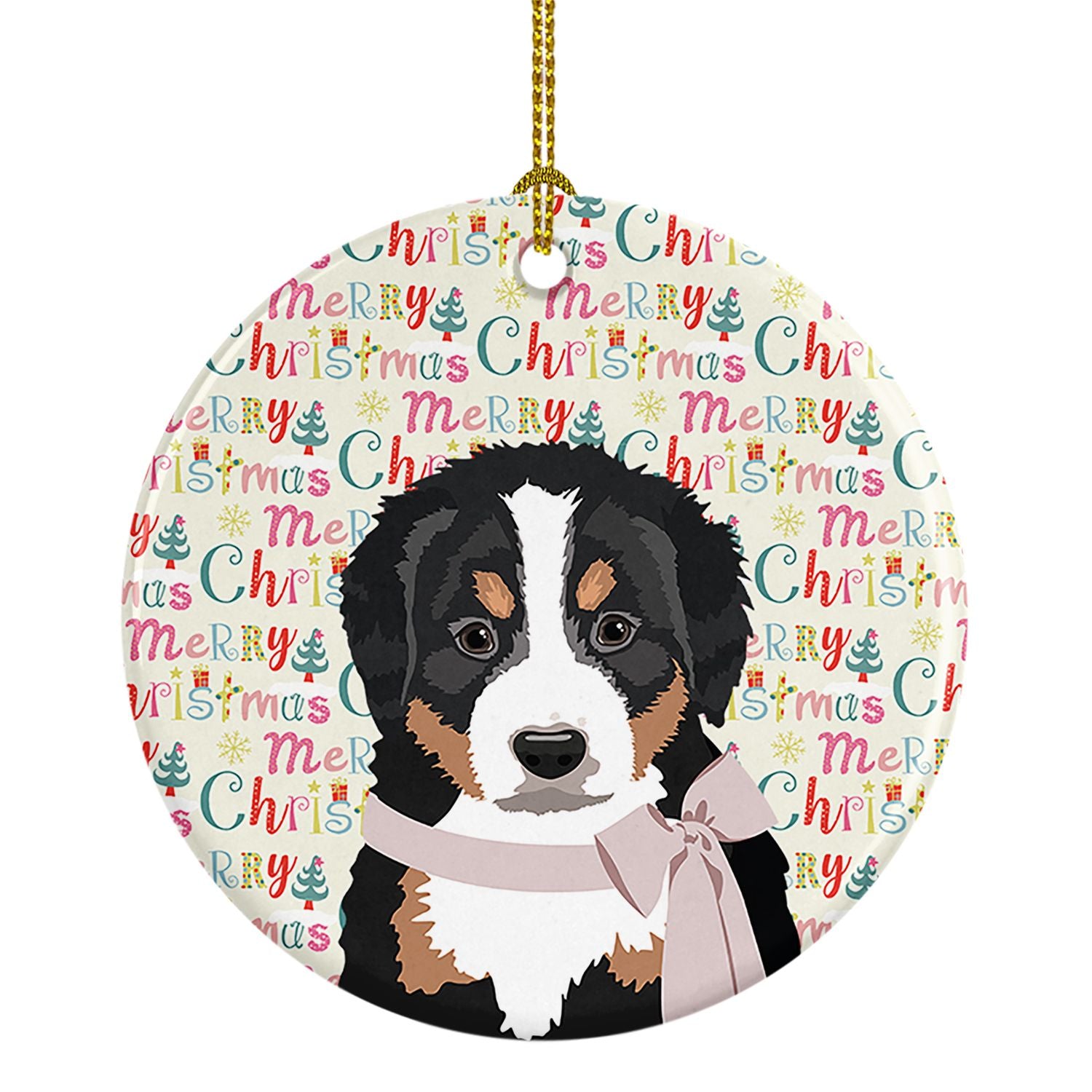 Bernese Mountain Dog Puppy #1 Christmas Ceramic Ornament Christmas Tree Hanging Decorations for Home Christmas Holiday, Party, G